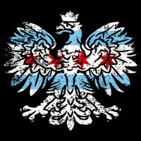 Distressed Chicago Flag Polish Poland Eagle Mug