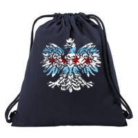 Distressed Chicago Flag Polish Poland Eagle Drawstring Bag