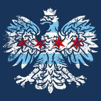 Distressed Chicago Flag Polish Poland Eagle 25L Jumbo Tote