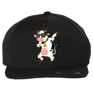 Dabbing Cow For Cow Lover Christmas Wool Snapback Cap