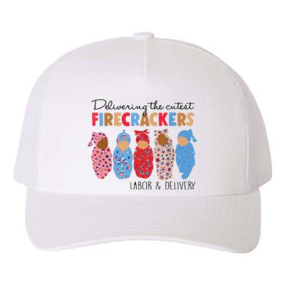 Delivering Cutest Firecrackers Labor Delivery Yupoong Adult 5-Panel Trucker Hat