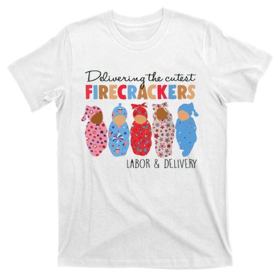 Delivering Cutest Firecrackers Labor Delivery T-Shirt