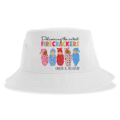 Delivering Cutest Firecrackers Labor Delivery Sustainable Bucket Hat