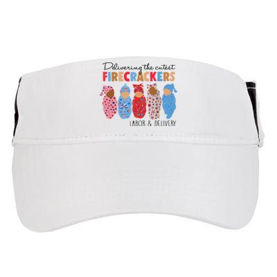 Delivering Cutest Firecrackers Labor Delivery Adult Drive Performance Visor