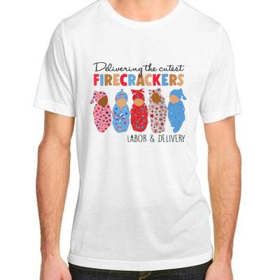 Delivering Cutest Firecrackers Labor Delivery Adult ChromaSoft Performance T-Shirt