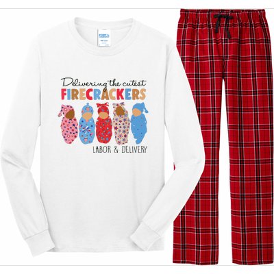 Delivering Cutest Firecrackers Labor Delivery Long Sleeve Pajama Set