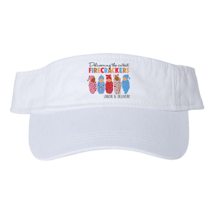 Delivering Cutest Firecrackers Labor Delivery Valucap Bio-Washed Visor