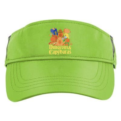 Dungeons & Capybaras Funny Capybara Lover  Adult Drive Performance Visor