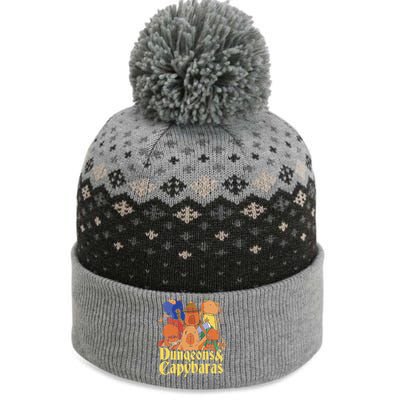 Dungeons & Capybaras Funny Capybara Lover  The Baniff Cuffed Pom Beanie