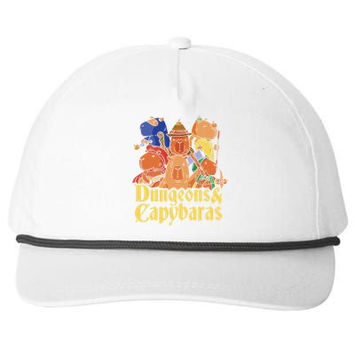 Dungeons & Capybaras Funny Capybara Lover  Snapback Five-Panel Rope Hat