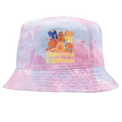 Dungeons & Capybaras Funny Capybara Lover  Tie-Dyed Bucket Hat