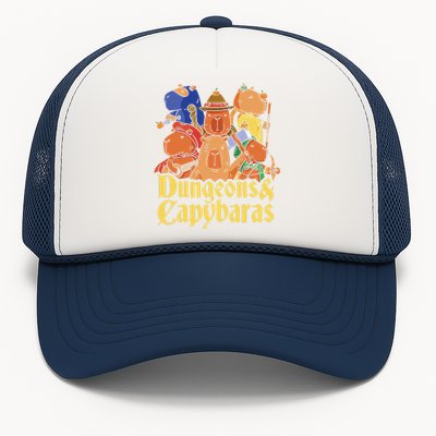 Dungeons & Capybaras Funny Capybara Lover  Trucker Hat