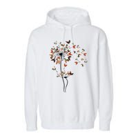 Dandelion Chicken Flower Garment-Dyed Fleece Hoodie