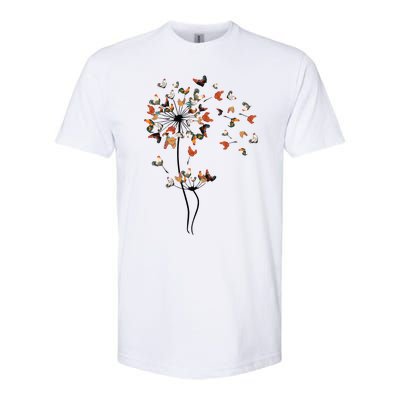 Dandelion Chicken Flower Softstyle CVC T-Shirt