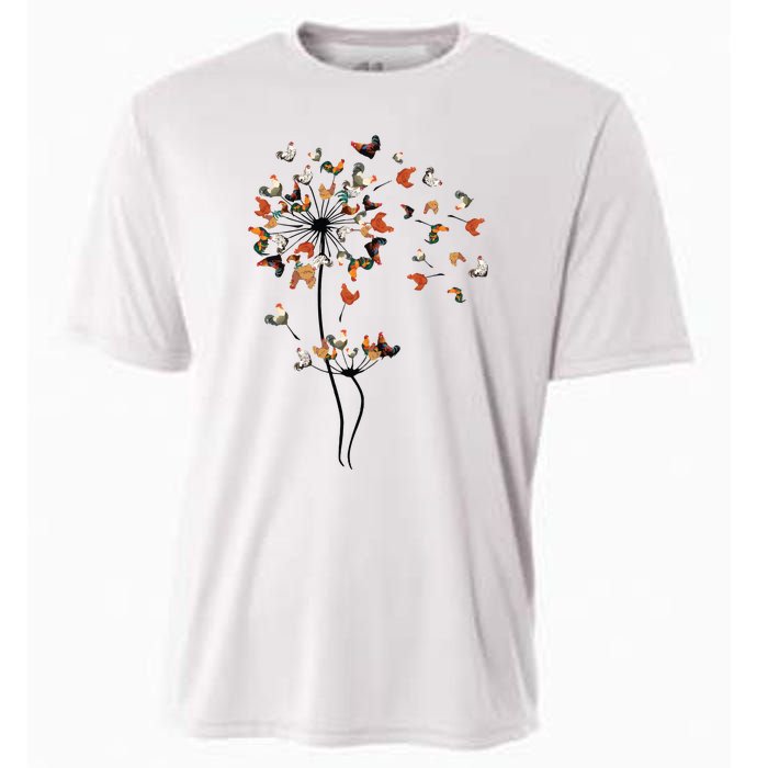 Dandelion Chicken Flower Cooling Performance Crew T-Shirt