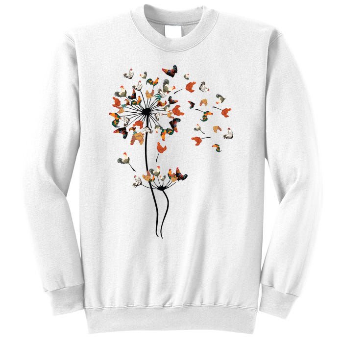 Dandelion Chicken Flower Sweatshirt