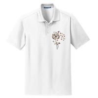 Dandelion Chicken Flower Dry Zone Grid Polo