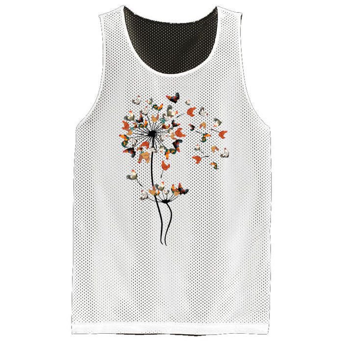 Dandelion Chicken Flower Mesh Reversible Basketball Jersey Tank