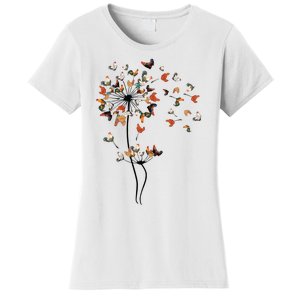 Dandelion Chicken Flower Women's T-Shirt