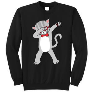 Dabbing Cat Funny Dab Gift Cat Sweatshirt