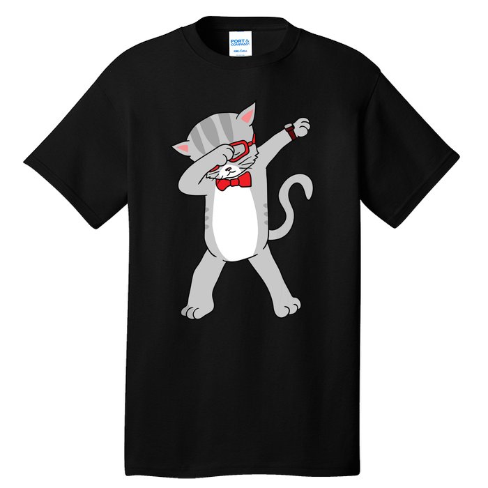 Dabbing Cat Funny Dab Gift Cat Tall T-Shirt