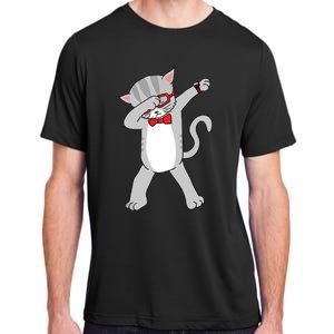 Dabbing Cat Funny Dab Gift Cat Adult ChromaSoft Performance T-Shirt