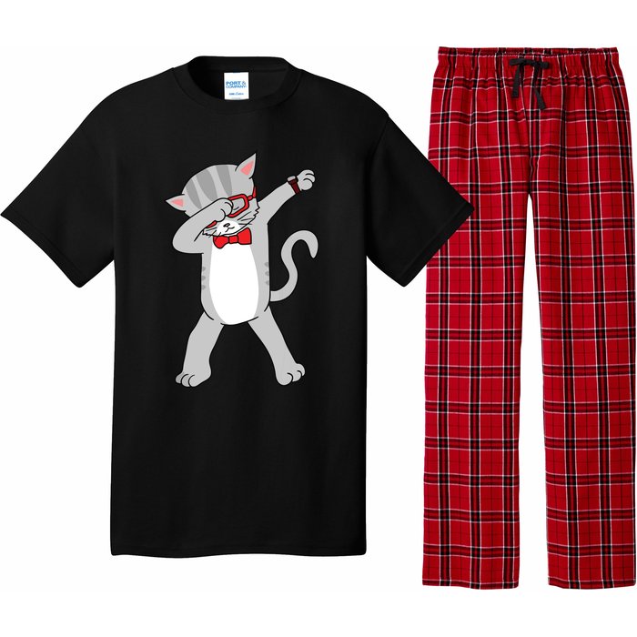 Dabbing Cat Funny Dab Gift Cat Pajama Set