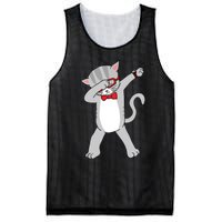 Dabbing Cat Funny Dab Gift Cat Mesh Reversible Basketball Jersey Tank