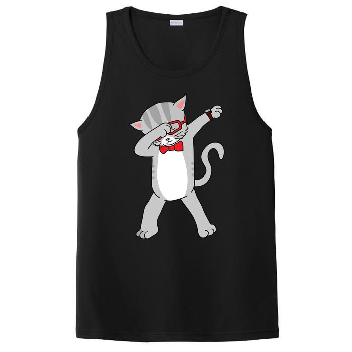 Dabbing Cat Funny Dab Gift Cat PosiCharge Competitor Tank