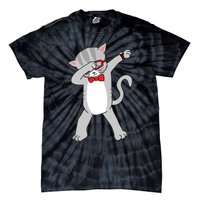 Dabbing Cat Funny Dab Gift Cat Tie-Dye T-Shirt