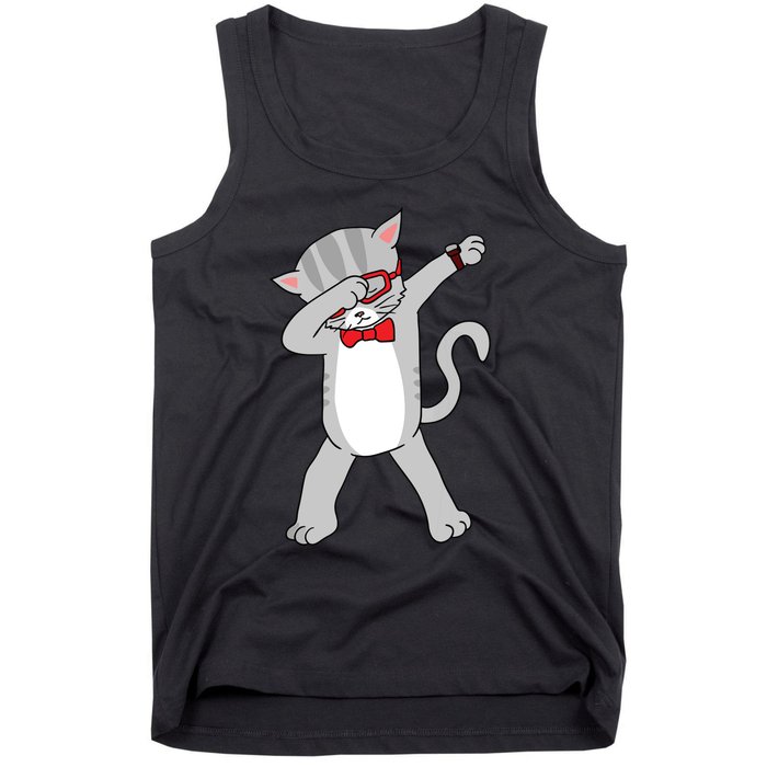 Dabbing Cat Funny Dab Gift Cat Tank Top