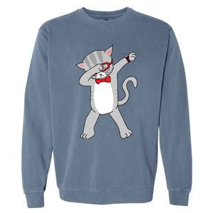 Dabbing Cat Funny Dab Gift Cat Garment-Dyed Sweatshirt