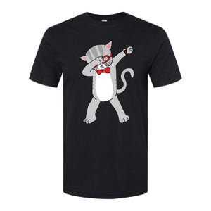 Dabbing Cat Funny Dab Gift Cat Softstyle CVC T-Shirt