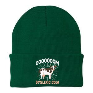 Dyslexic Cow Funny Dyslexia Knit Cap Winter Beanie