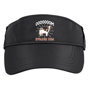 Dyslexic Cow Funny Dyslexia Adult Drive Performance Visor