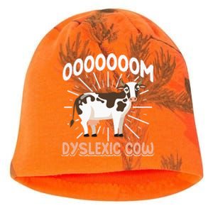 Dyslexic Cow Funny Dyslexia Kati - Camo Knit Beanie