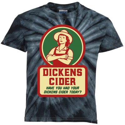 Dickens Cider Fun And Cheeky Innuendo Double Entendre Pun Kids Tie-Dye T-Shirt