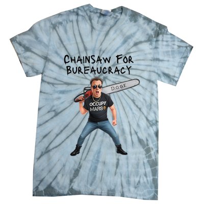 D.O.G.E. Chainsaw For Bureaucracy Meme Political Humor Tie-Dye T-Shirt