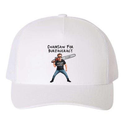 D.O.G.E. Chainsaw For Bureaucracy Meme Political Humor Yupoong Adult 5-Panel Trucker Hat