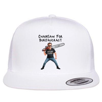 D.O.G.E. Chainsaw For Bureaucracy Meme Political Humor Flatbill Hat