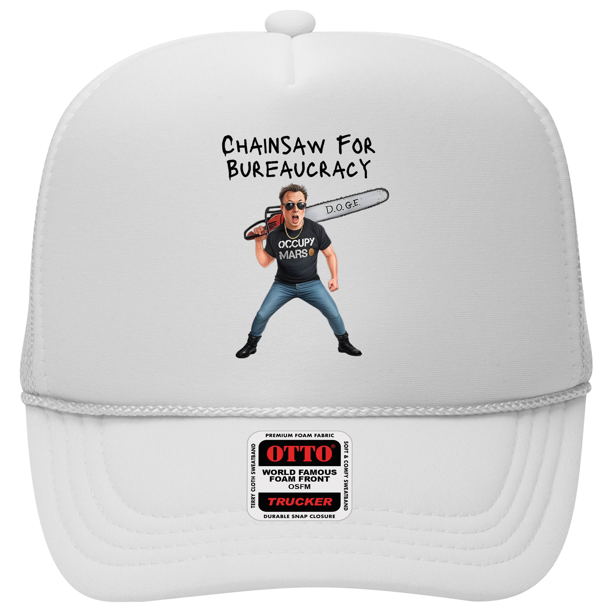 D.O.G.E. Chainsaw For Bureaucracy Meme Political Humor Hat