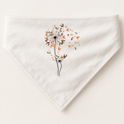 Dandelion Chicken Flower Shirts Floral Chicken Tree Lover USA-Made Doggie Bandana