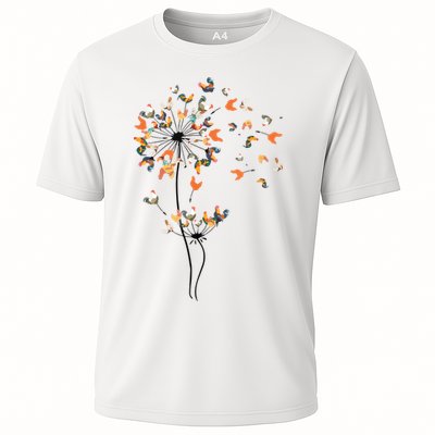 Dandelion Chicken Flower Shirts Floral Chicken Tree Lover Performance Shirt