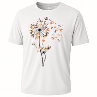 Dandelion Chicken Flower Shirts Floral Chicken Tree Lover Cooling Performance Crew T-Shirt