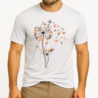 Dandelion Chicken Flower Shirts Floral Chicken Tree Lover Cooling Performance Crew T-Shirt