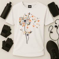 Dandelion Chicken Flower Shirts Floral Chicken Tree Lover Cooling Performance Crew T-Shirt