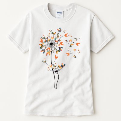 Dandelion Chicken Flower Shirts Floral Chicken Tree Lover Tall T-Shirt