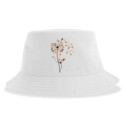 Dandelion Chicken Flower Shirts Floral Chicken Tree Lover Sustainable Bucket Hat
