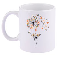 Dandelion Chicken Flower Shirts Floral Chicken Tree Lover 11oz C Handle Ceramic Mug