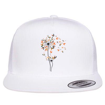 Dandelion Chicken Flower Shirts Floral Chicken Tree Lover Flatbill Hat